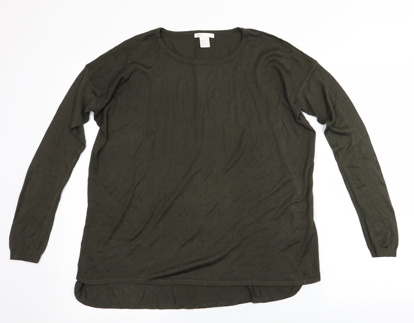 H&M  Womens Green   Basic T-Shirt Size S