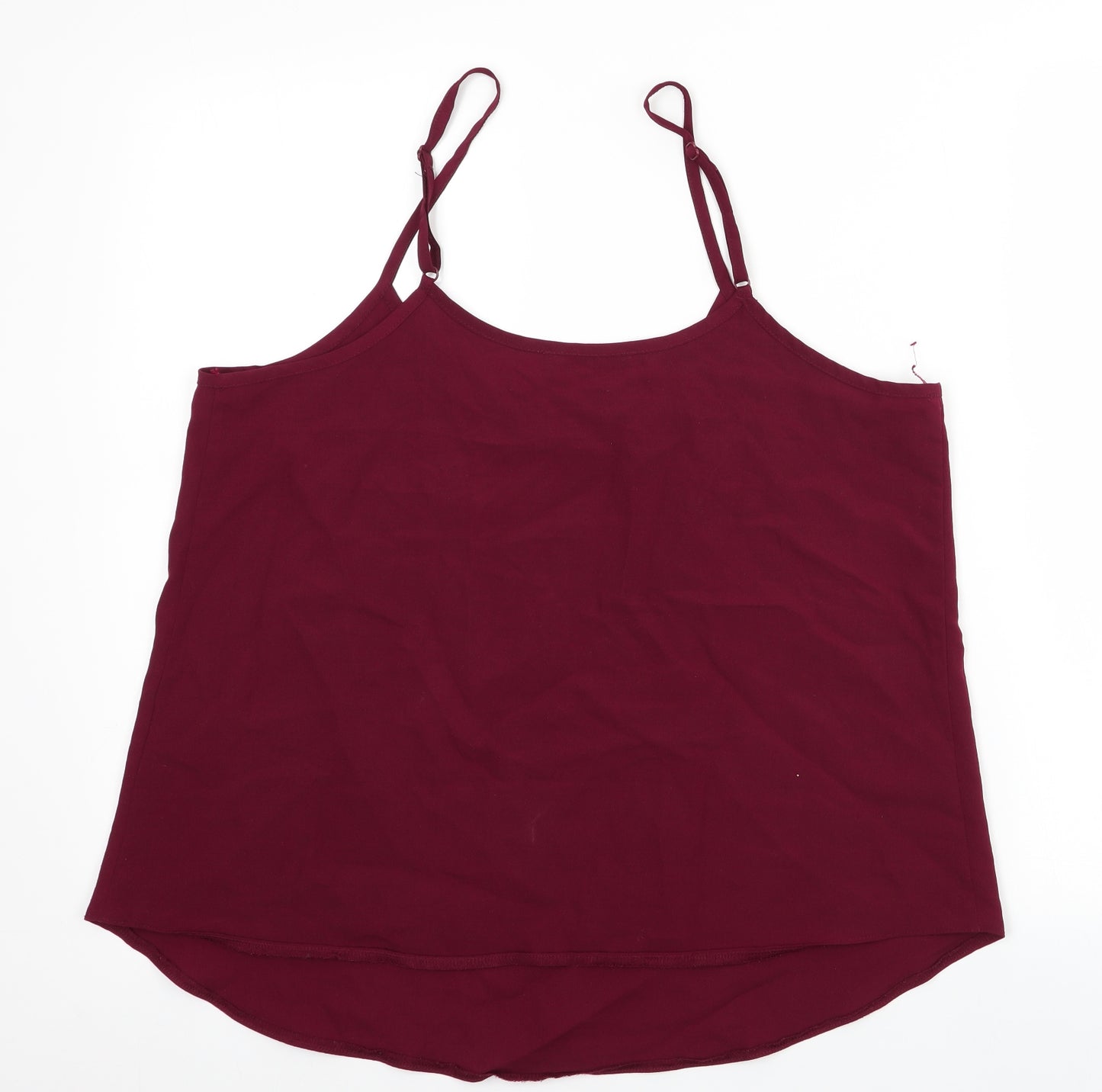 Select  Womens Red   Basic Blouse Size 14