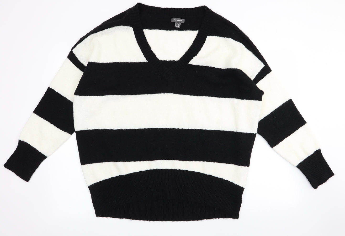 Primark  Womens Beige Striped  Pullover Jumper Size M
