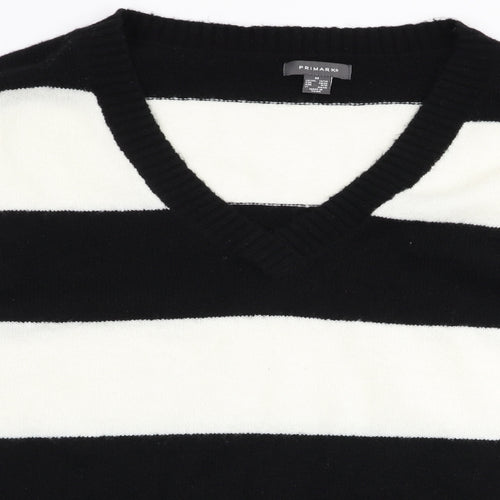 Primark  Womens Beige Striped  Pullover Jumper Size M