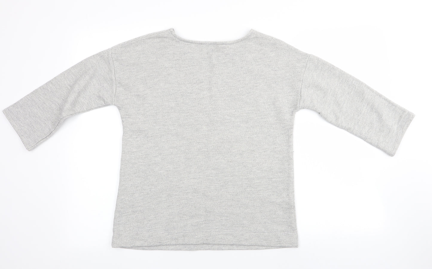 Tu  Womens Grey Floral  Pullover Jumper Size 10