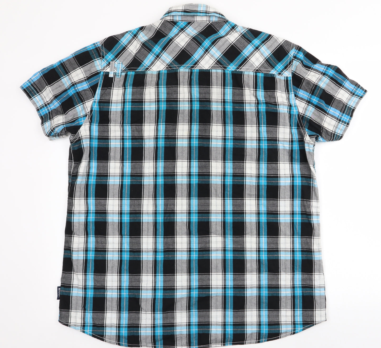 Lee Cooper Mens Blue Check   Button-Up Size L