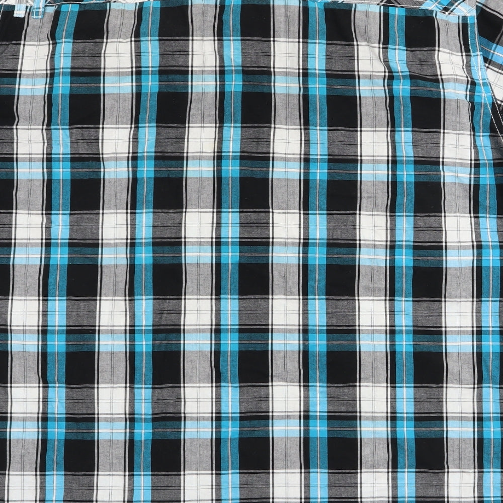 Lee Cooper Mens Blue Check   Button-Up Size L