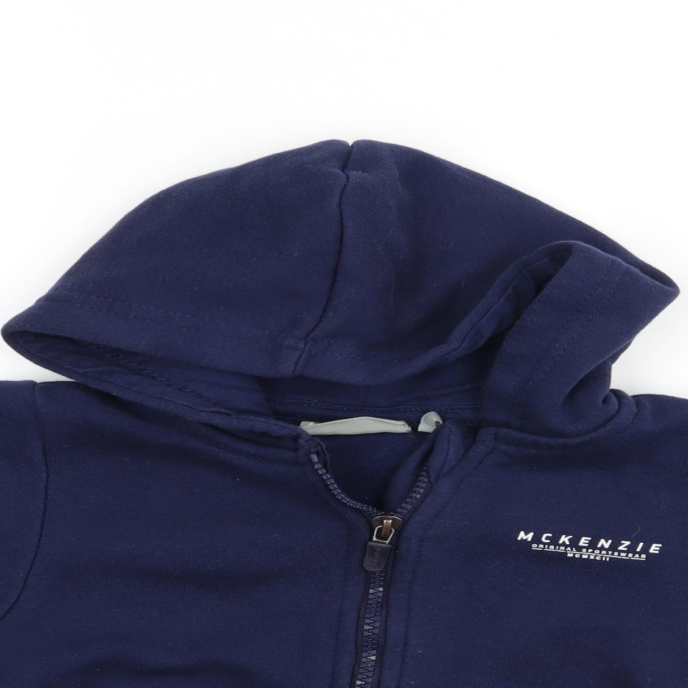 McKenzie  Boys Blue   Full Zip Hoodie Size 5-6 Years