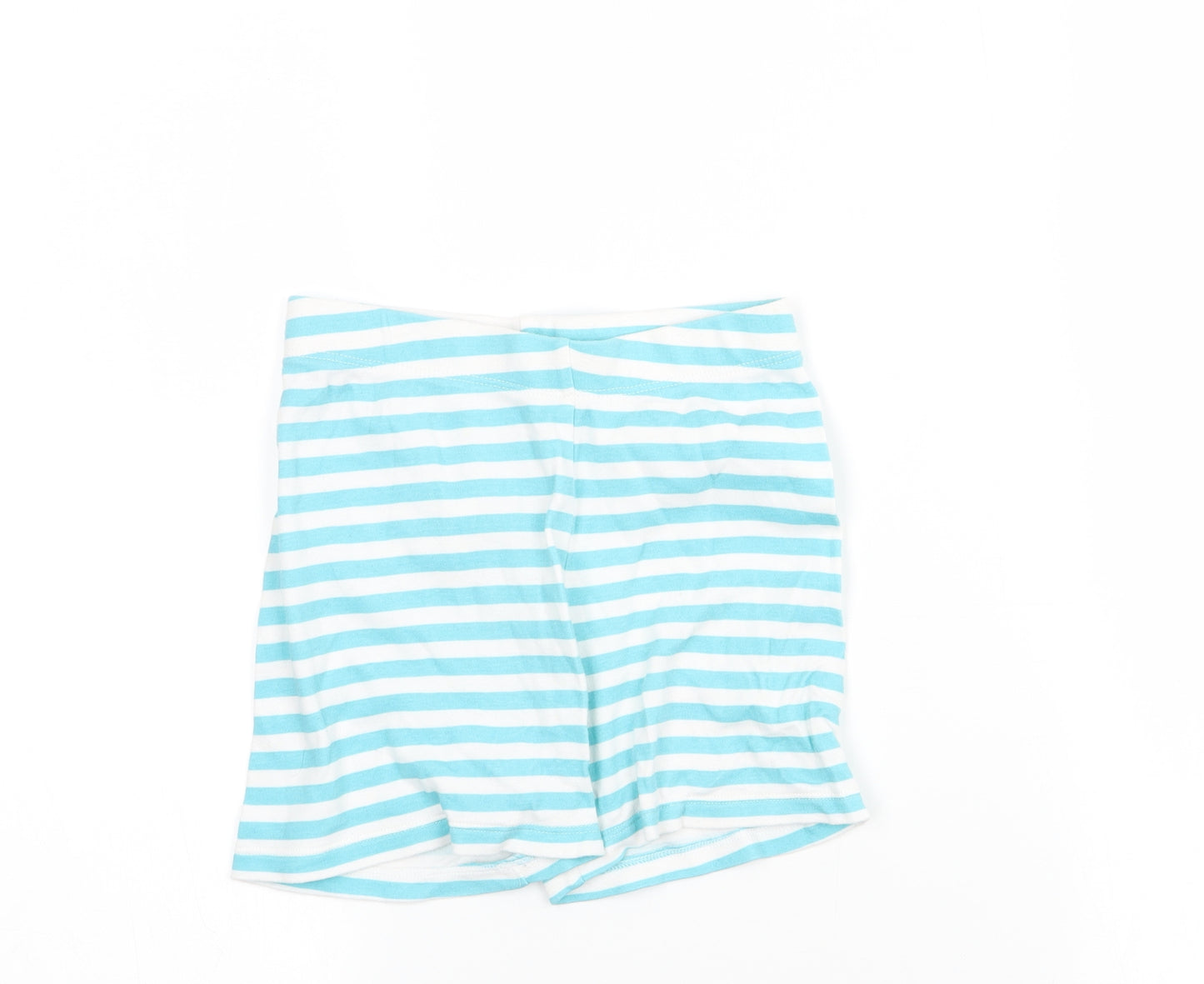 F&F  Girls White Striped  Sweat Shorts Size 2-3 Years
