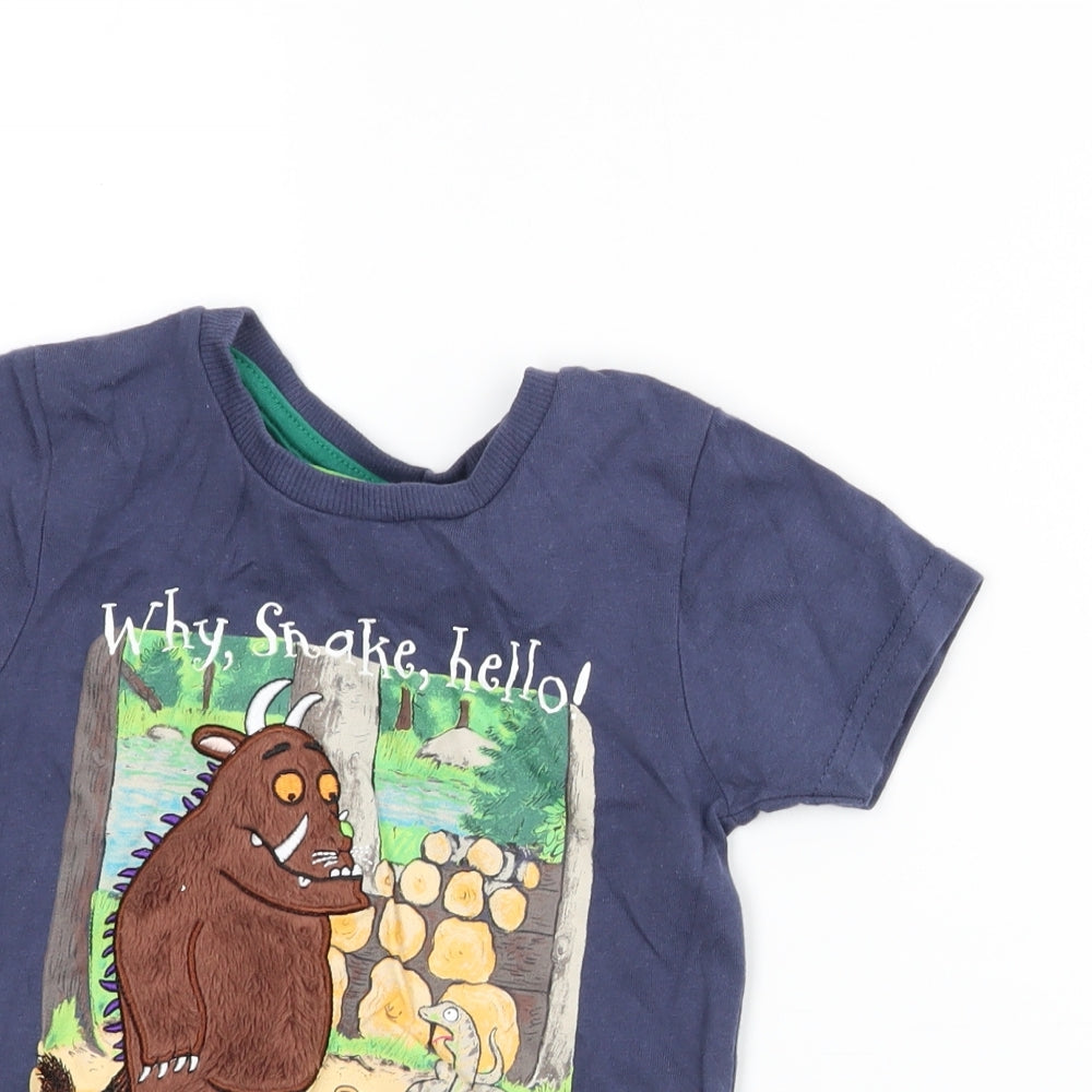 TU Boys Blue   Basic T-Shirt Size 2-3 Years