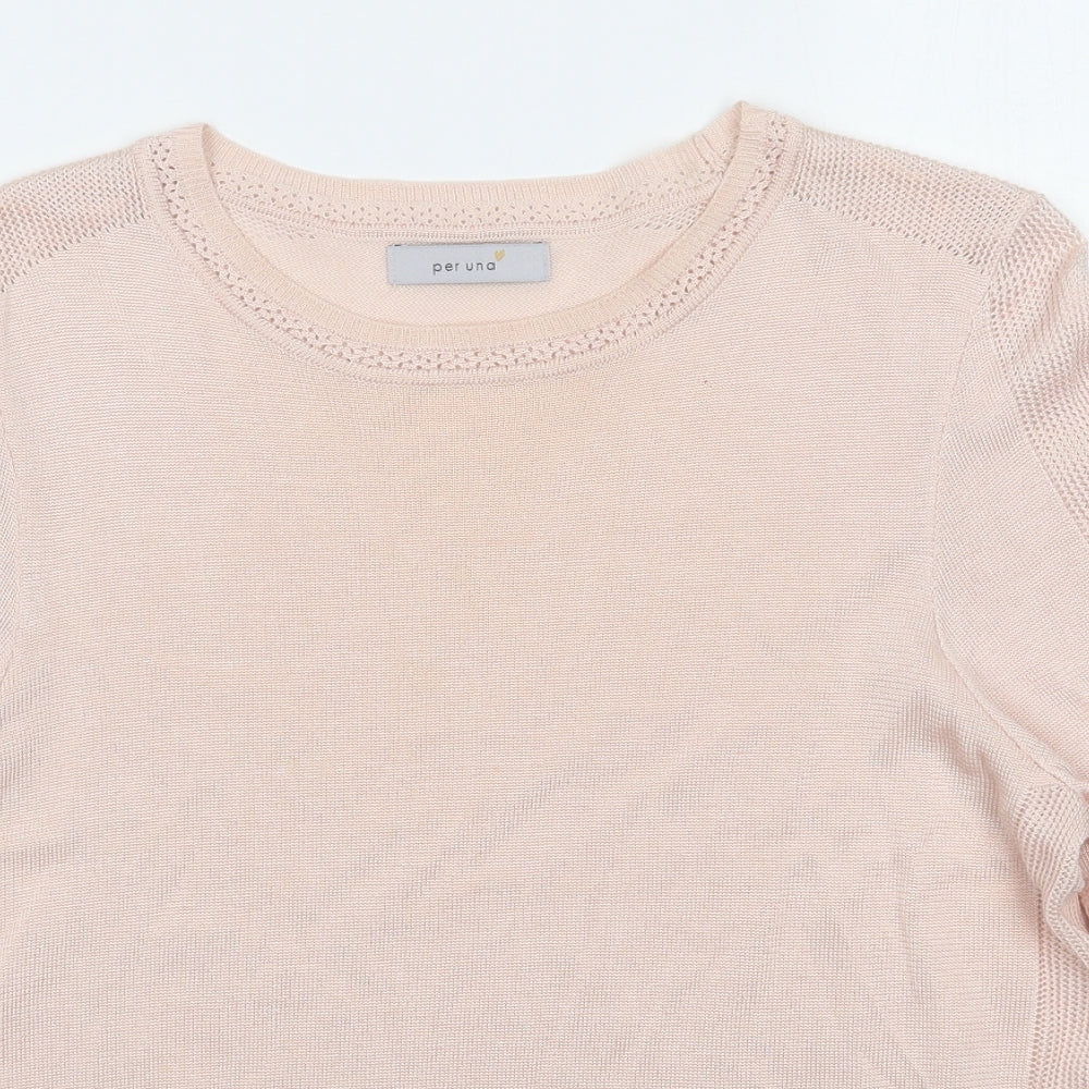 Per Una Womens Pink   Pullover Jumper Size 12