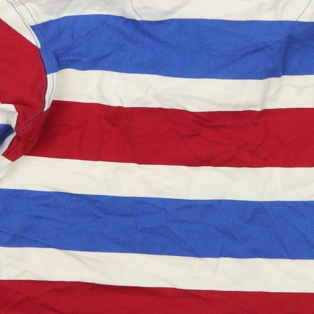 John Lewis Boys Blue Striped  Basic Polo Size 3 Years