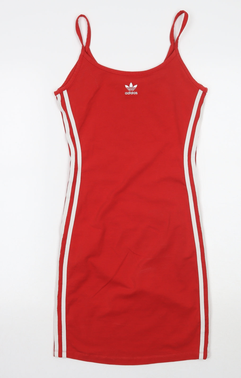 adidas Womens Red Striped  A-Line  Size 6