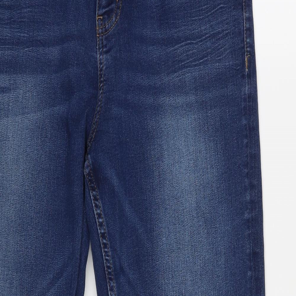 Marks and Spencer Womens Blue   Straight Jeans Size 14 L29 in