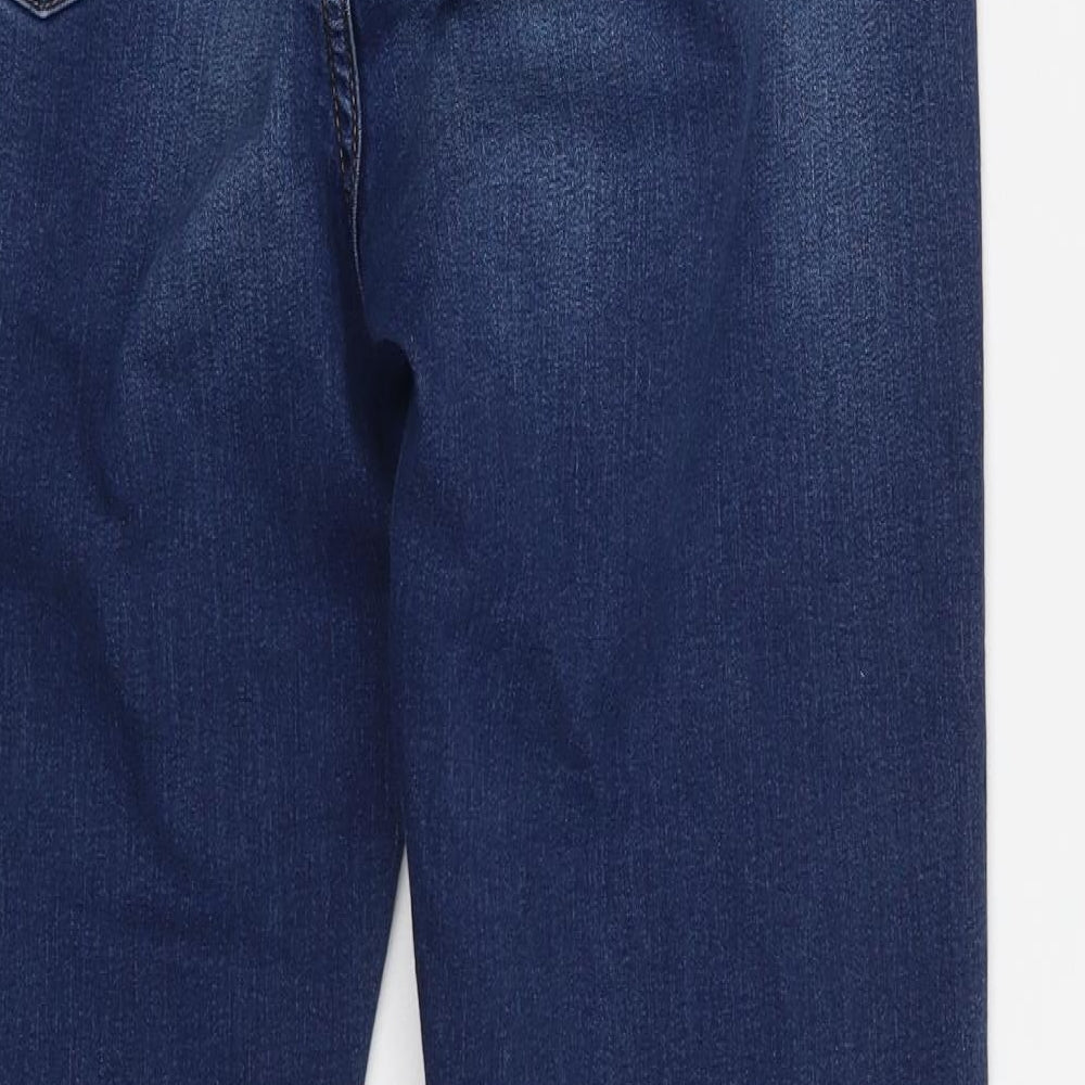 Marks and Spencer Womens Blue   Straight Jeans Size 14 L29 in