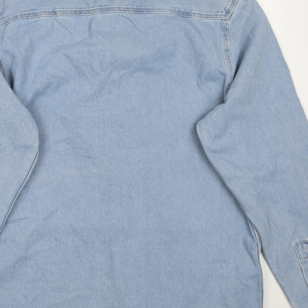 Primark Mens Blue    Button-Up Size L