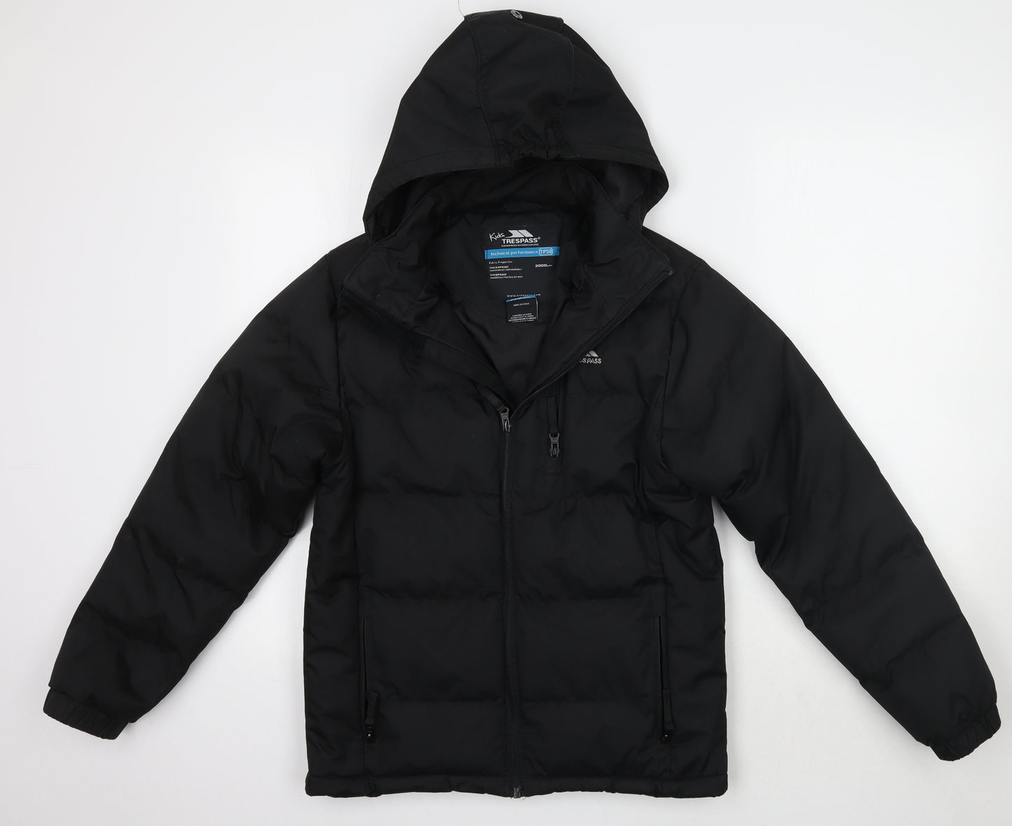 Trespass Boys Black   Jacket Coat Size 12 Years