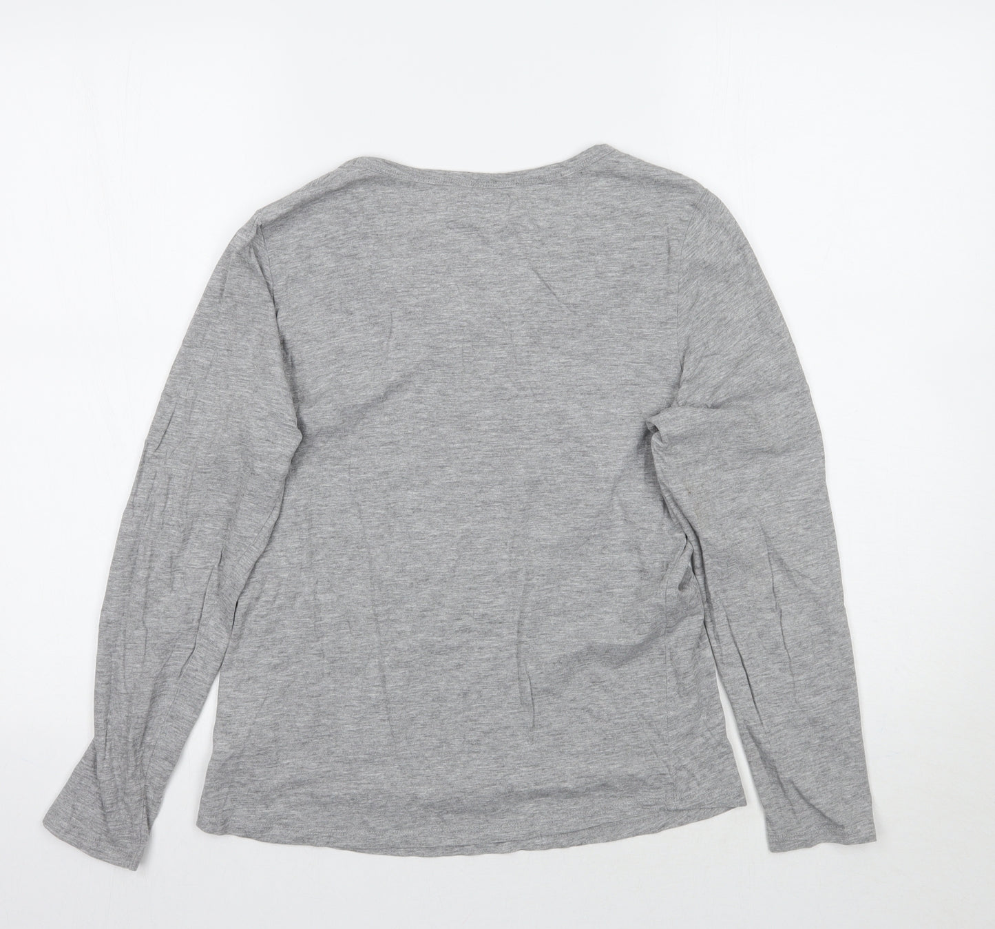 F&F Womens Grey  Rayon Basic T-Shirt Size 8