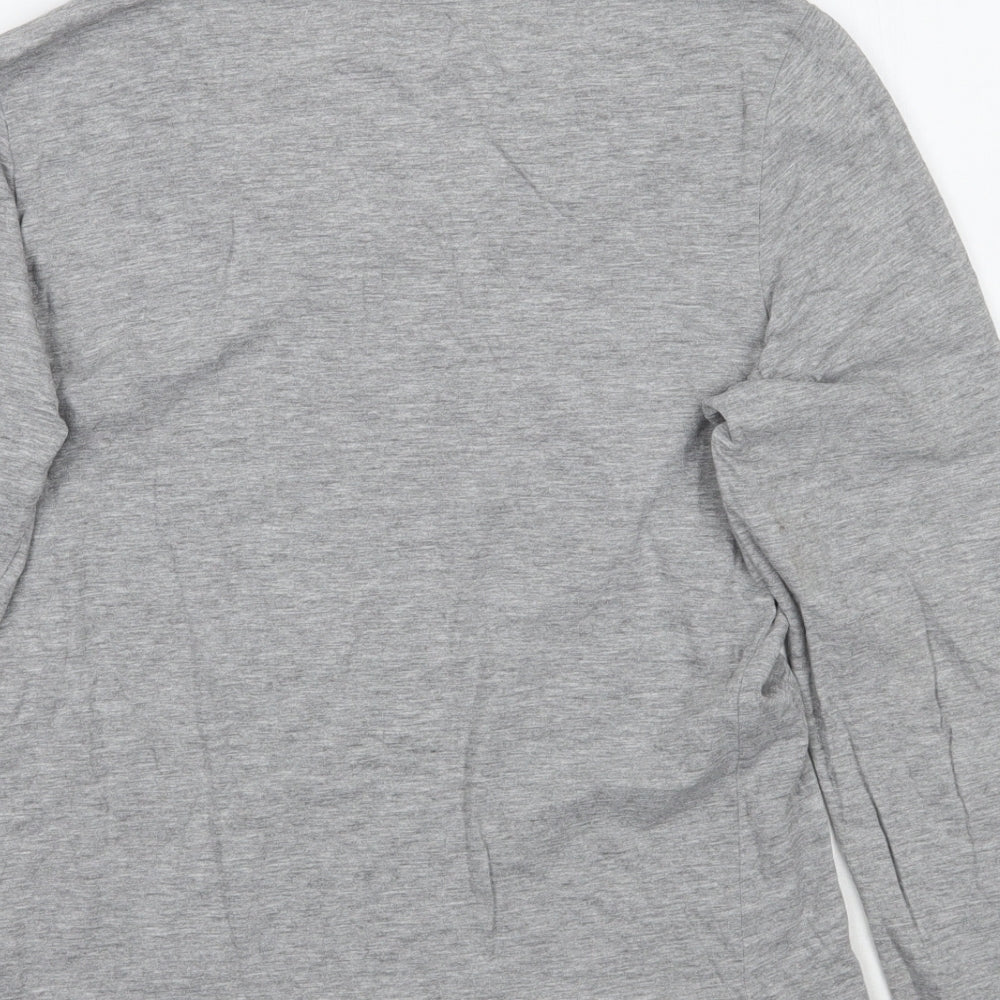 F&F Womens Grey  Rayon Basic T-Shirt Size 8