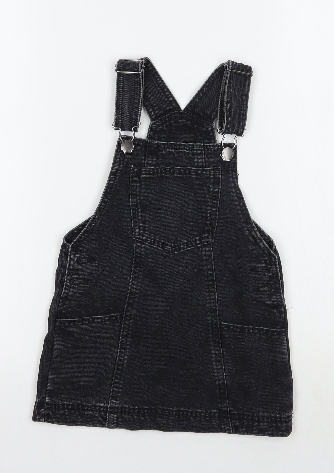 NEXT Girls Black   Pinafore/Dungaree Dress  Size 3 Years
