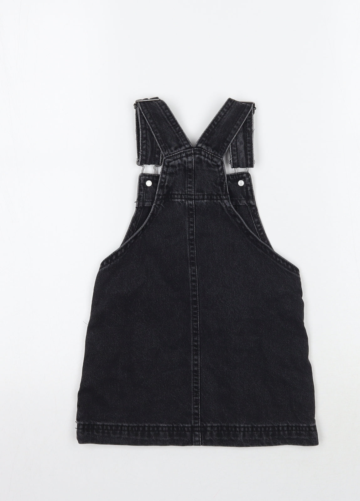 NEXT Girls Black   Pinafore/Dungaree Dress  Size 3 Years
