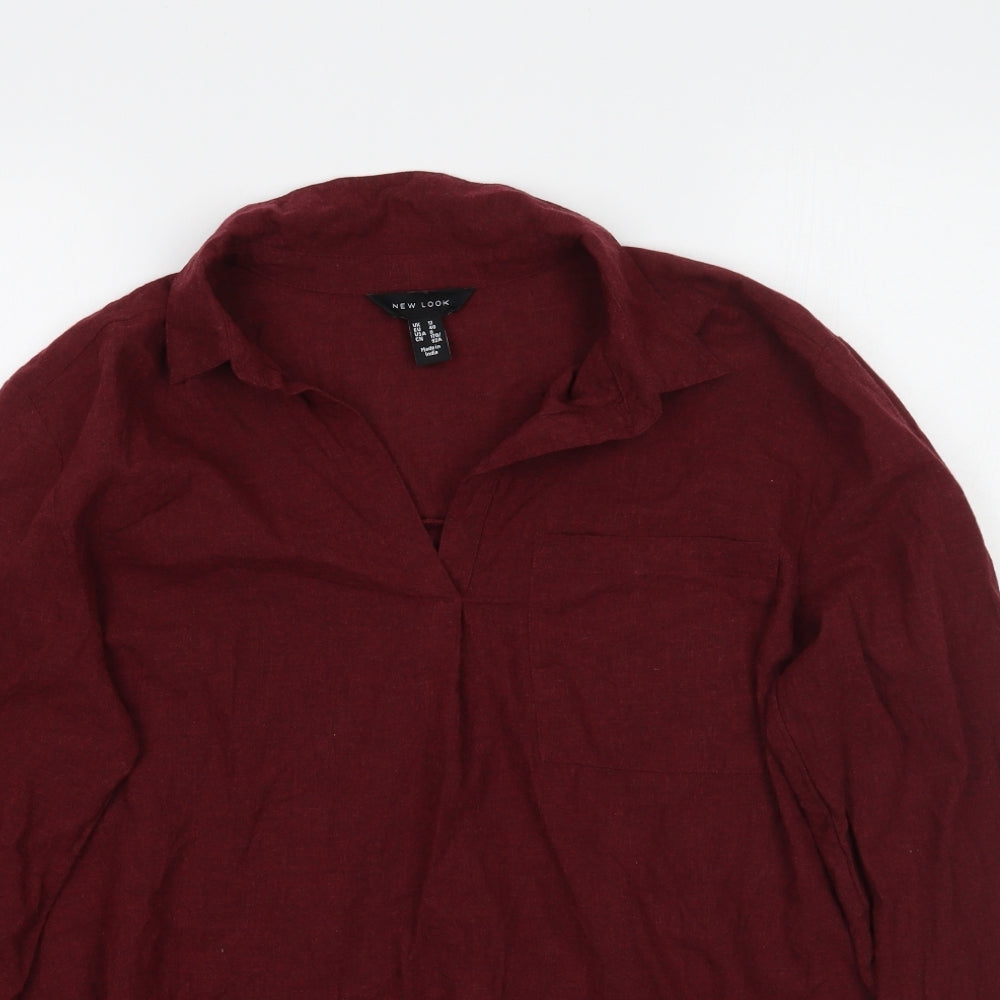 Newlook Womens Red   Basic Blouse Size 12