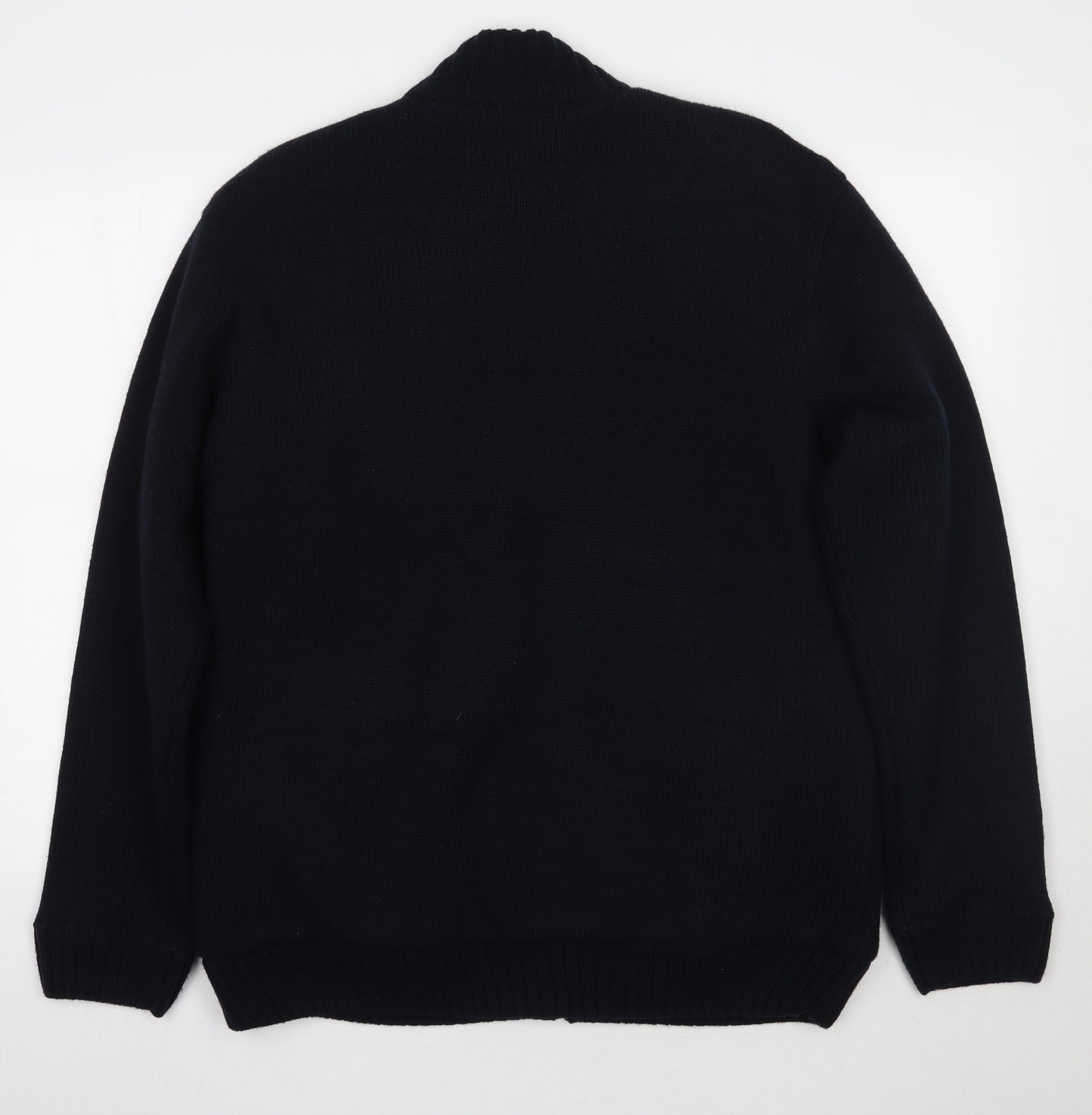 Ridge point Mens Black  Rayon Jacket Coatigan Size L