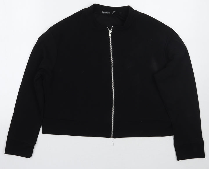 Boohoo Womens Black Jacket Coat Size 14