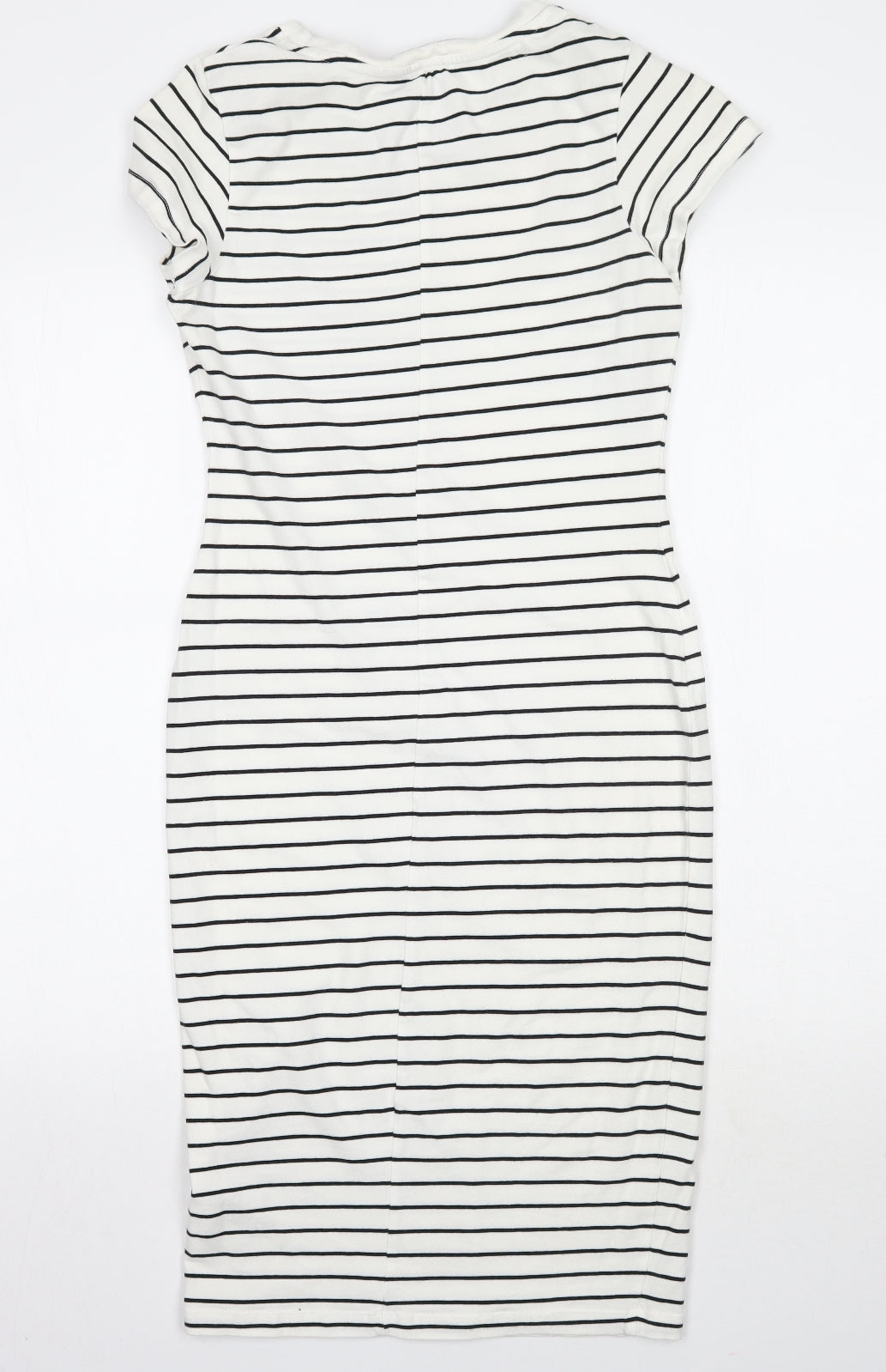 Primark Womens White Striped  A-Line  Size 10