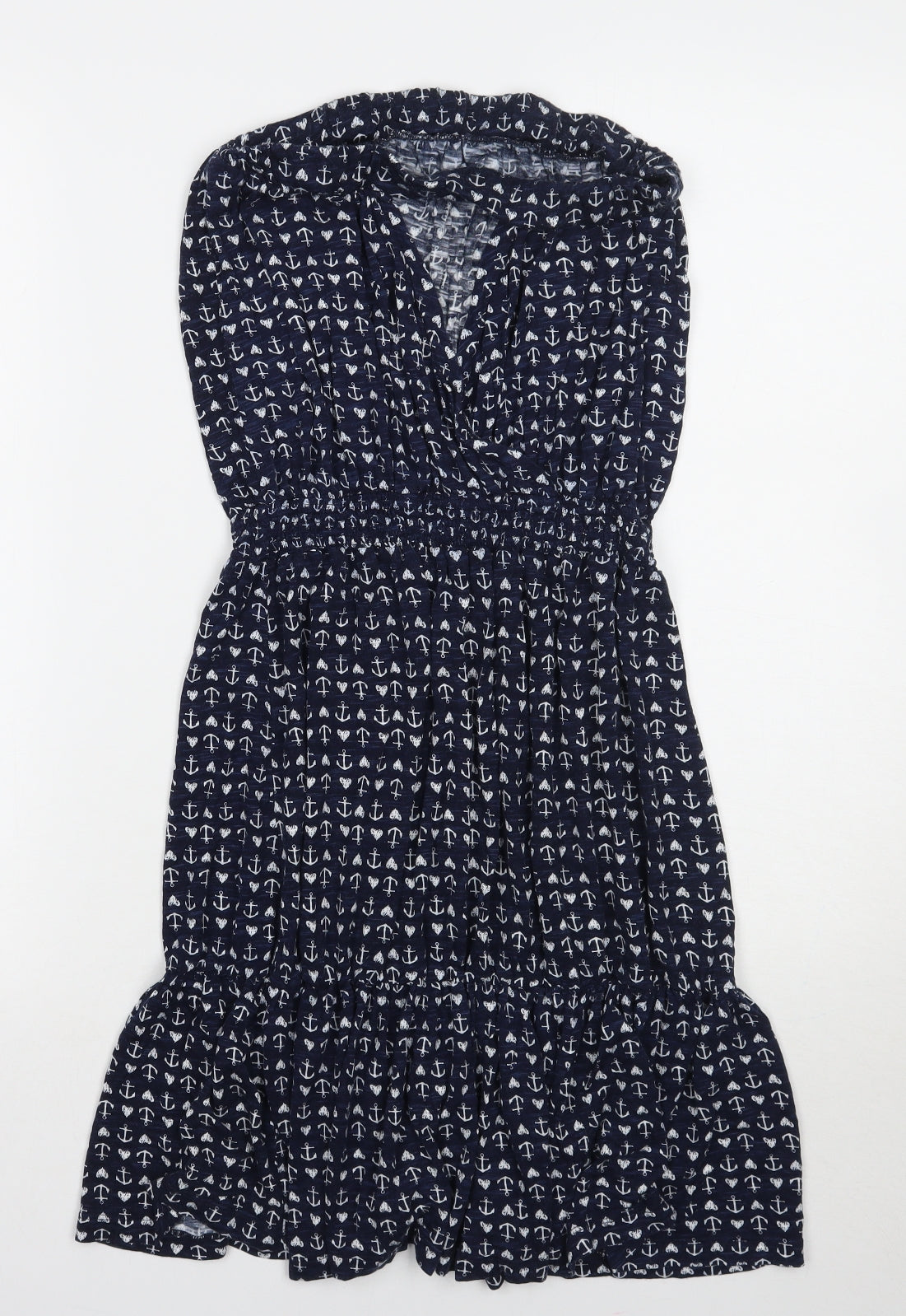 NEXT Womens Blue Geometric  A-Line  Size 12