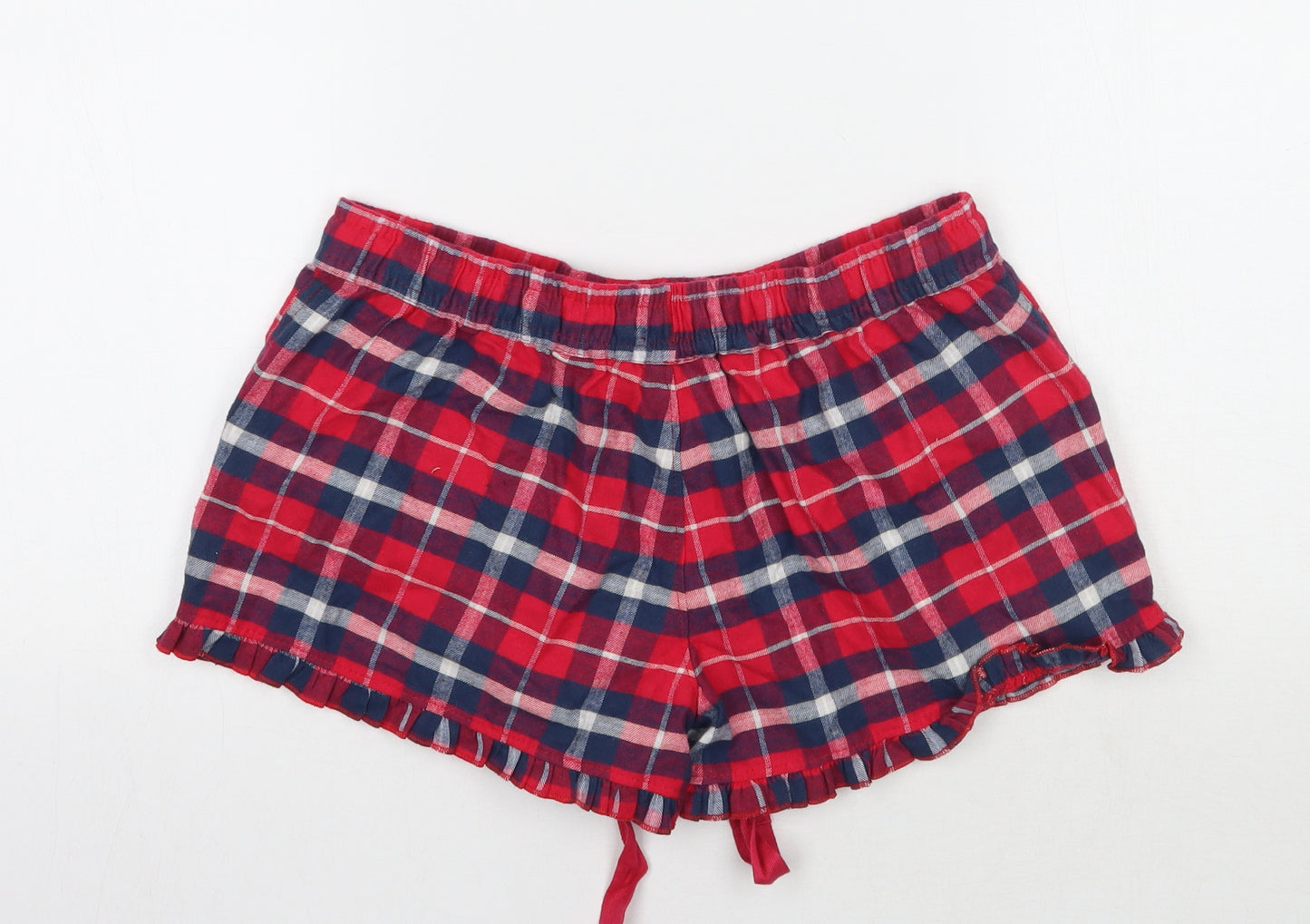 Boux Avenue Womens Pink Check  Sweat Shorts Size 6