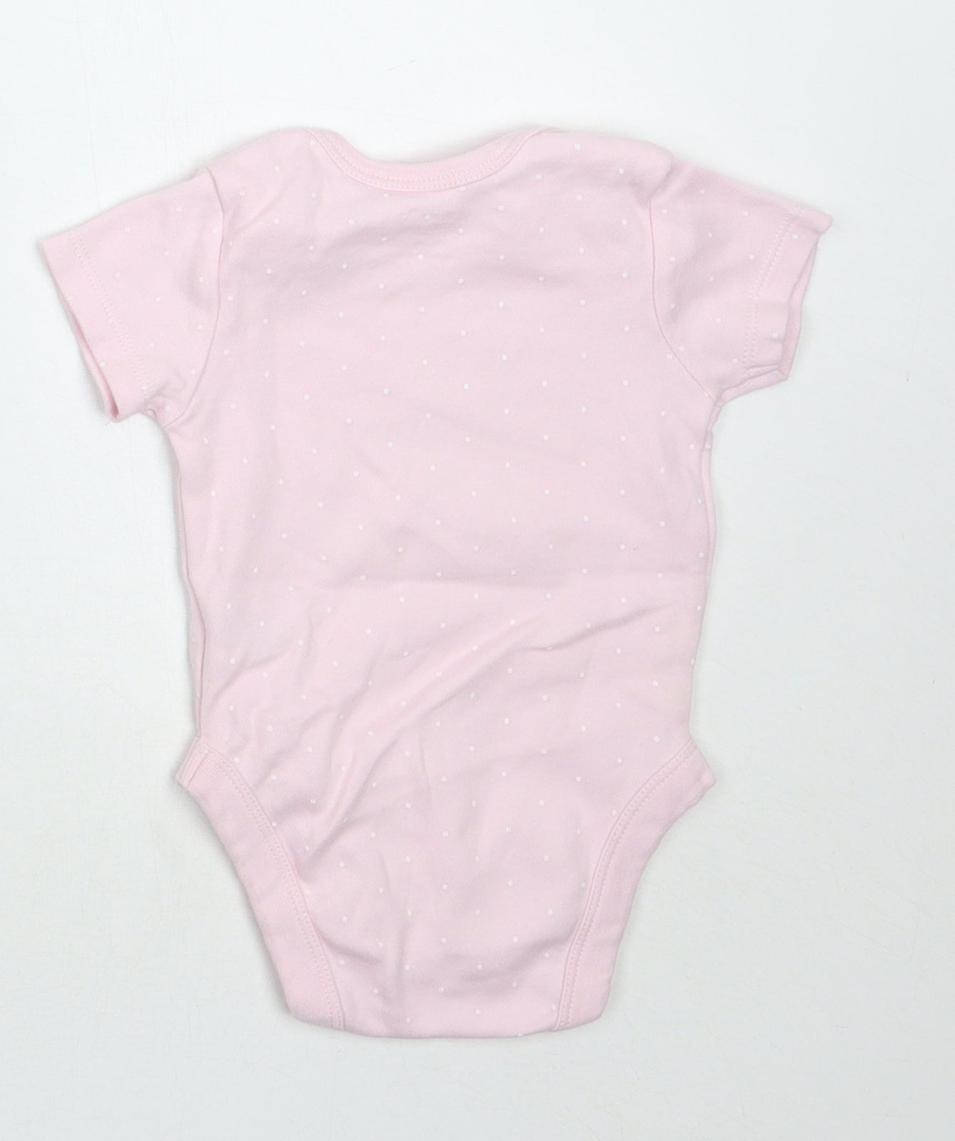 Pure Baby Girls Pink Polka Dot  Babygrow One-Piece Size 3-6 Months