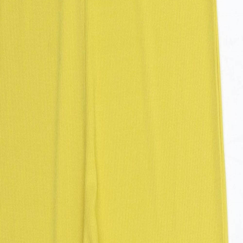 PRETTYLITTLETHING Womens Yellow   Jumpsuit One-Piece Size 6 L33 in