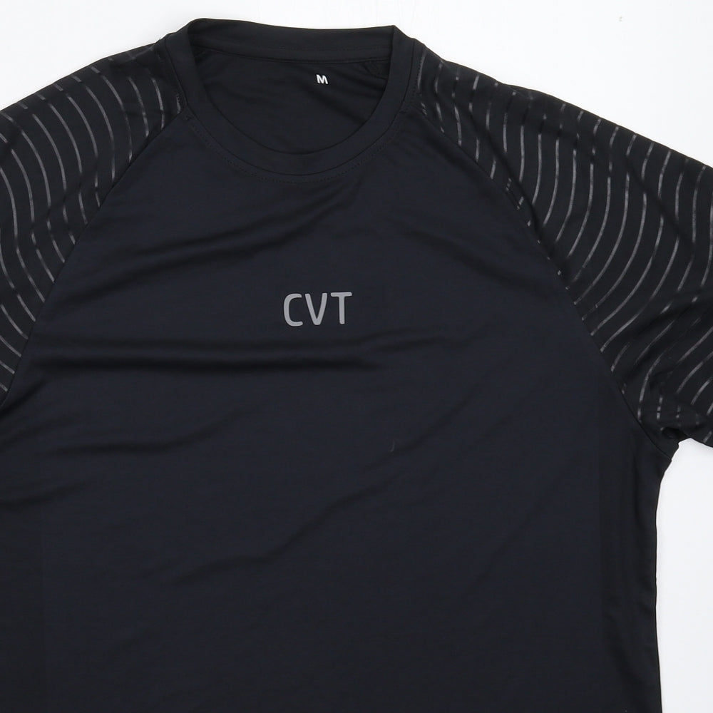 CVT Mens Black   Jersey T-Shirt Size M