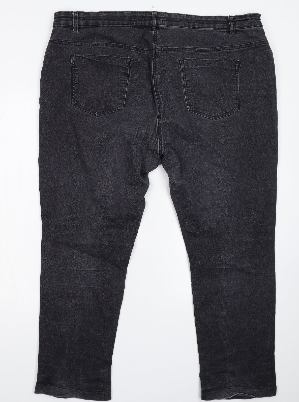 Preworn Womens Black  Denim Skinny Jeans Size 42 in L27 in