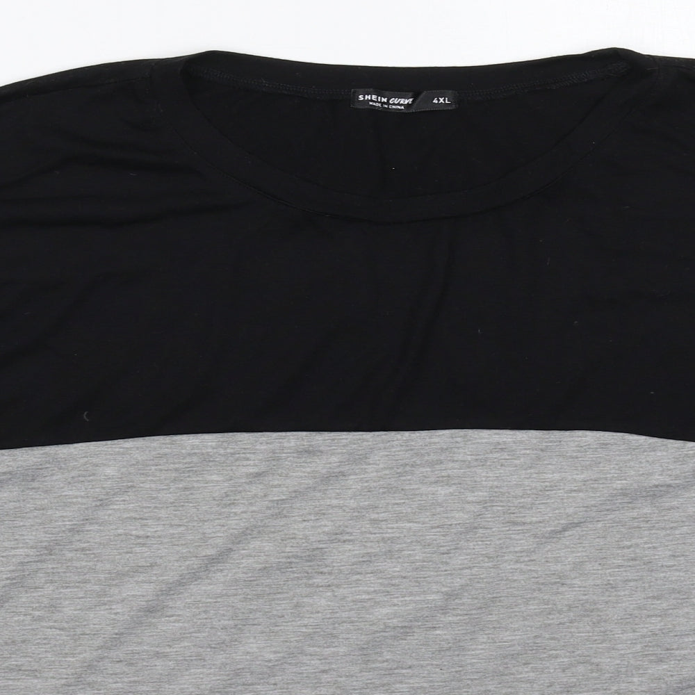SheIn Womens Multicoloured   Basic T-Shirt Size 4XL