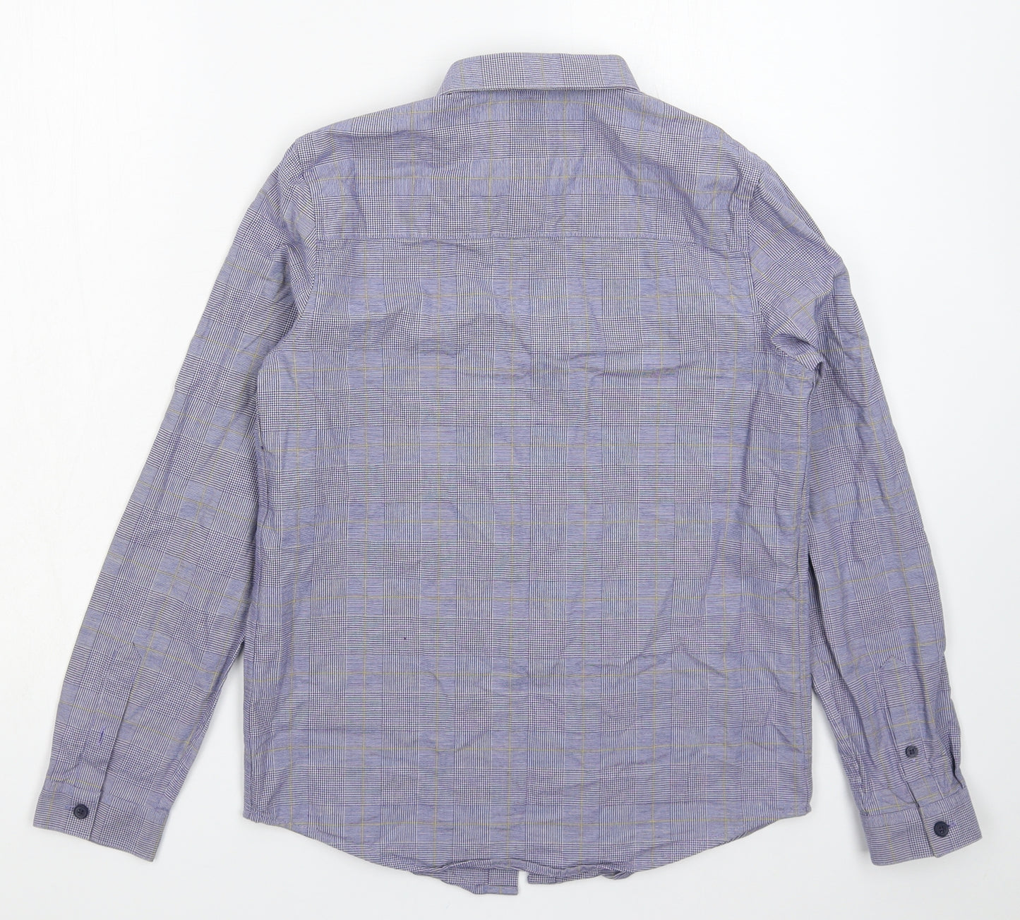 F&F Boys Blue Check  Basic Button-Up Size 12-13 Years