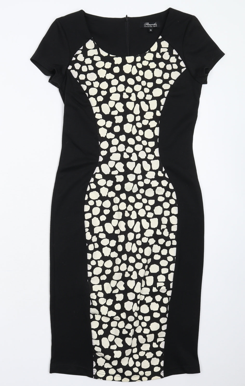 Peacocks Womens Black   Bodycon  Size 10
