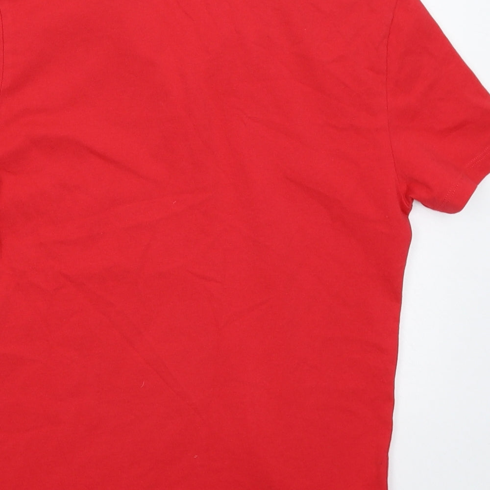 H&M Boys Red   Basic Polo Size 9-10 Years