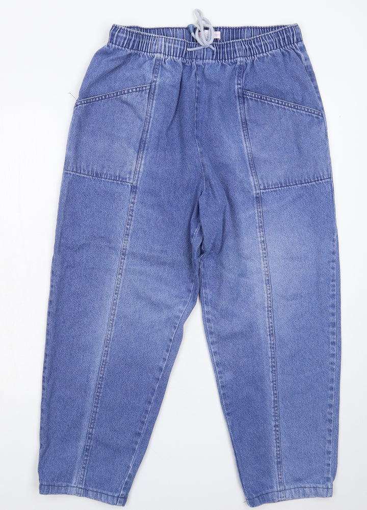 Casual Comfort Womens Blue  Denim Straight Jeans Size 32 in L25 in
