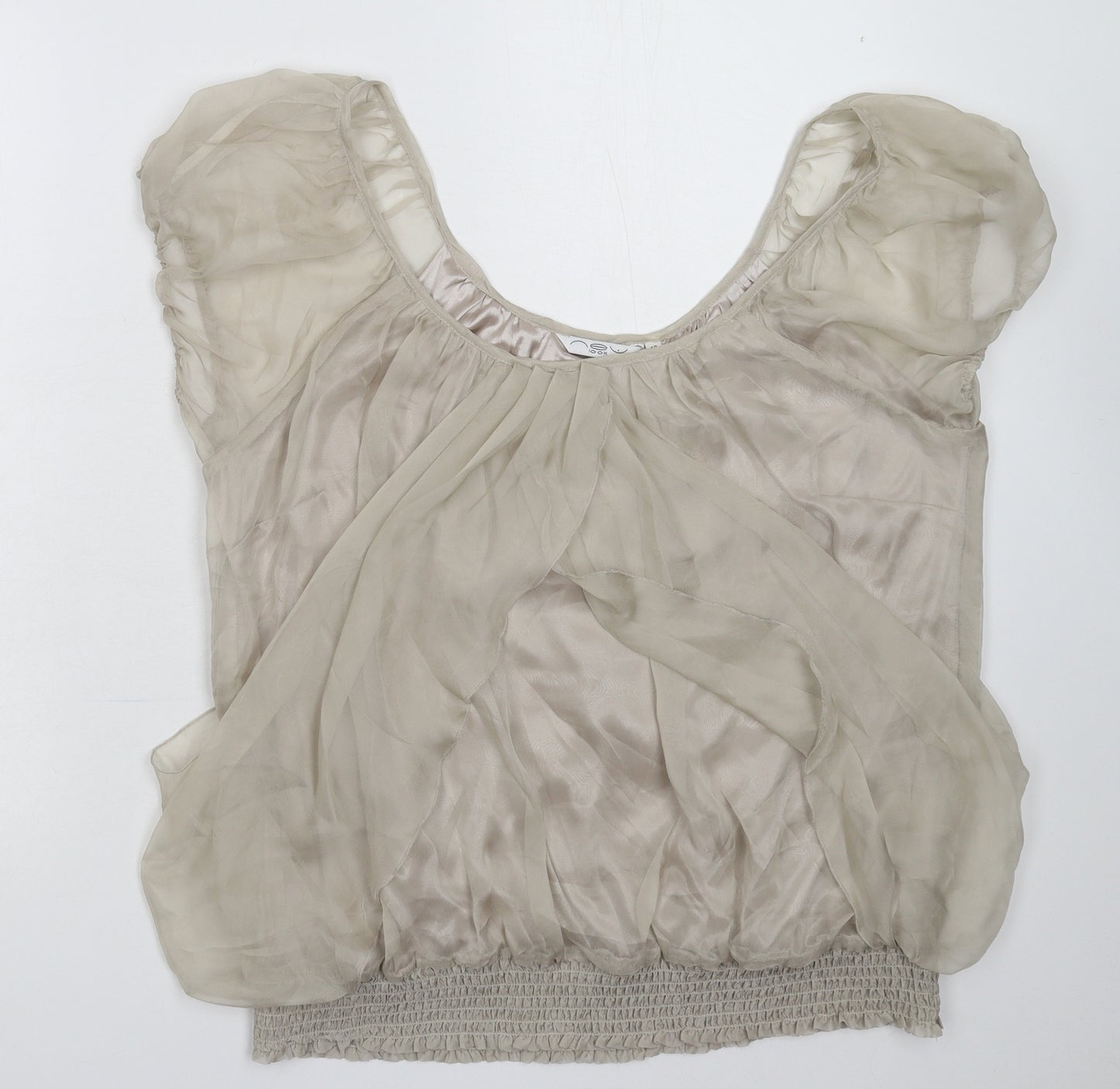 New Look Womens Grey   Basic Blouse Size 18