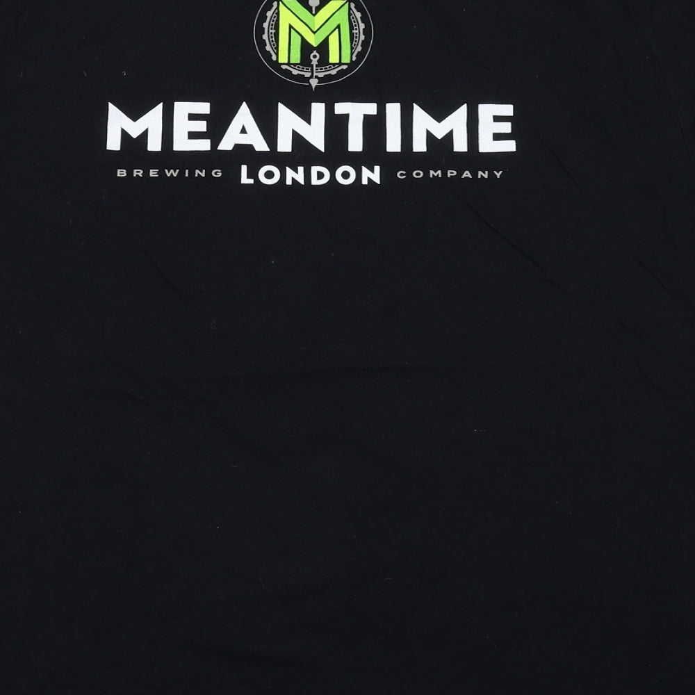 Preworn Mens Black    T-Shirt Size L