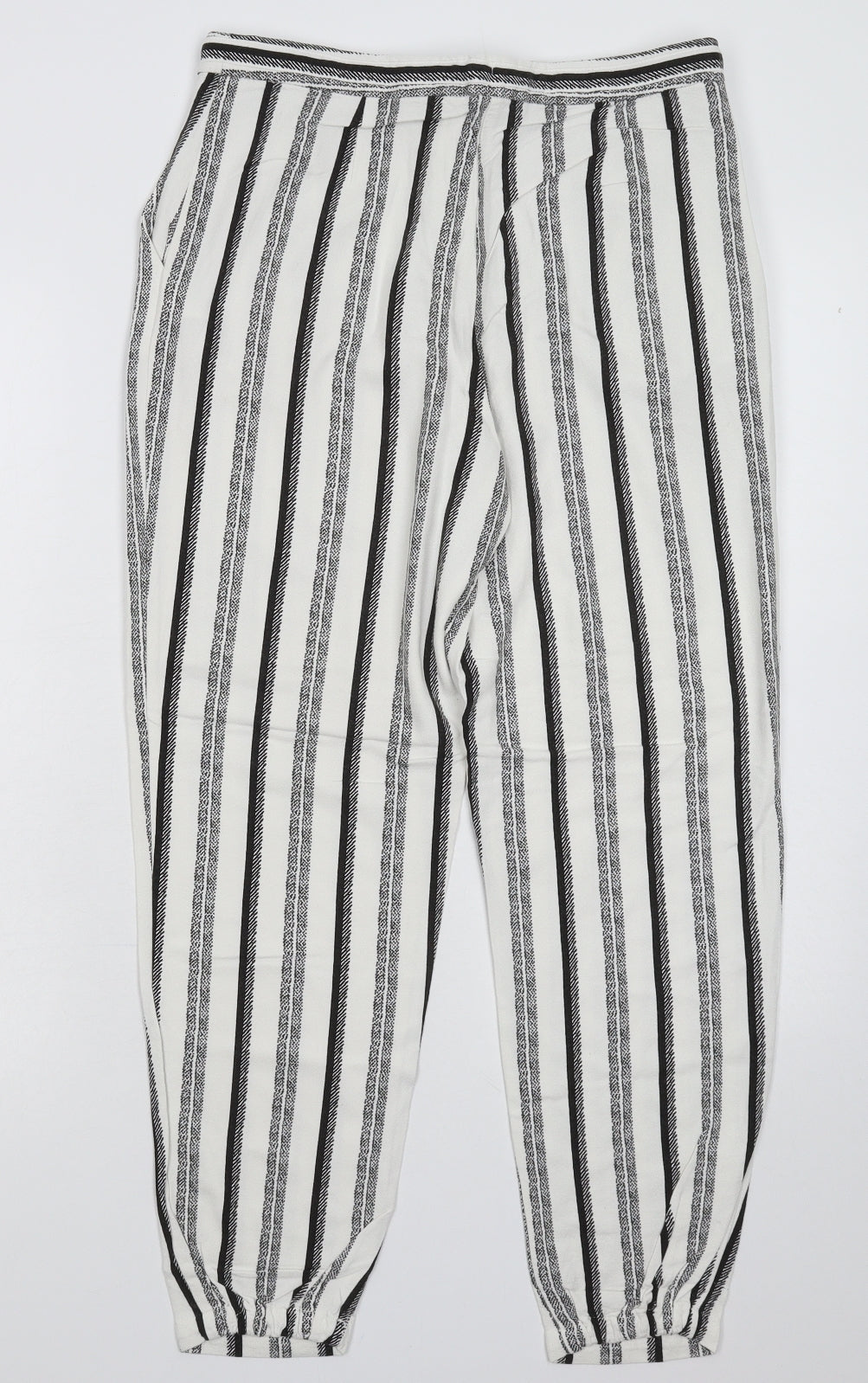 Topshop Womens Multicoloured Striped  Trousers  Size 12 L27 in