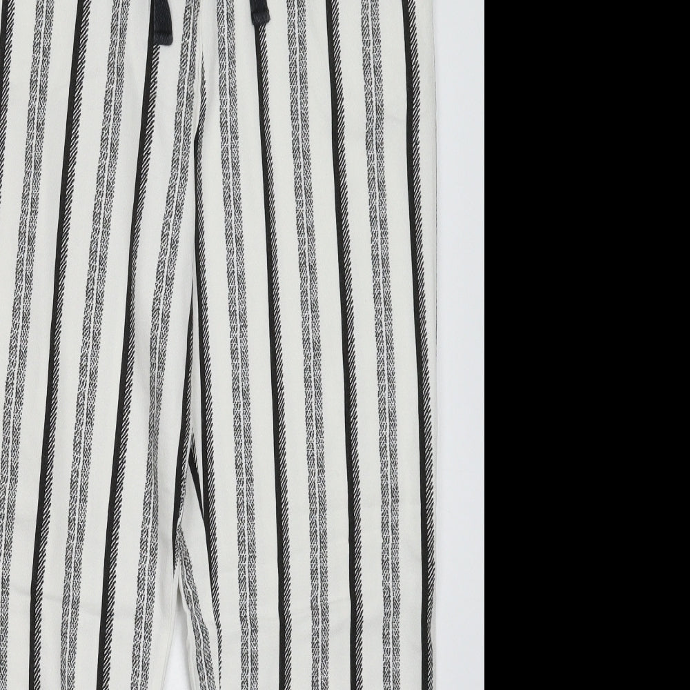 Topshop Womens Multicoloured Striped  Trousers  Size 12 L27 in