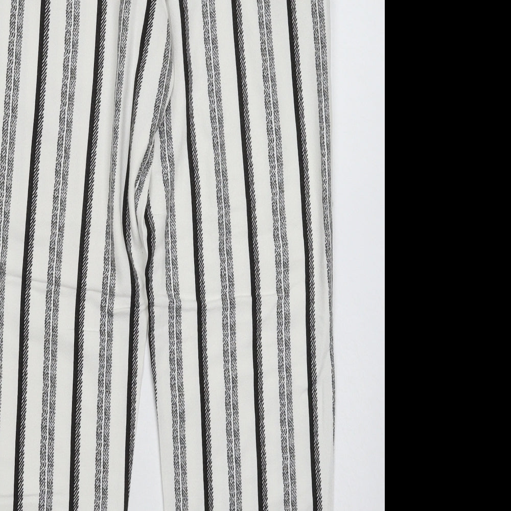 Topshop Womens Multicoloured Striped  Trousers  Size 12 L27 in