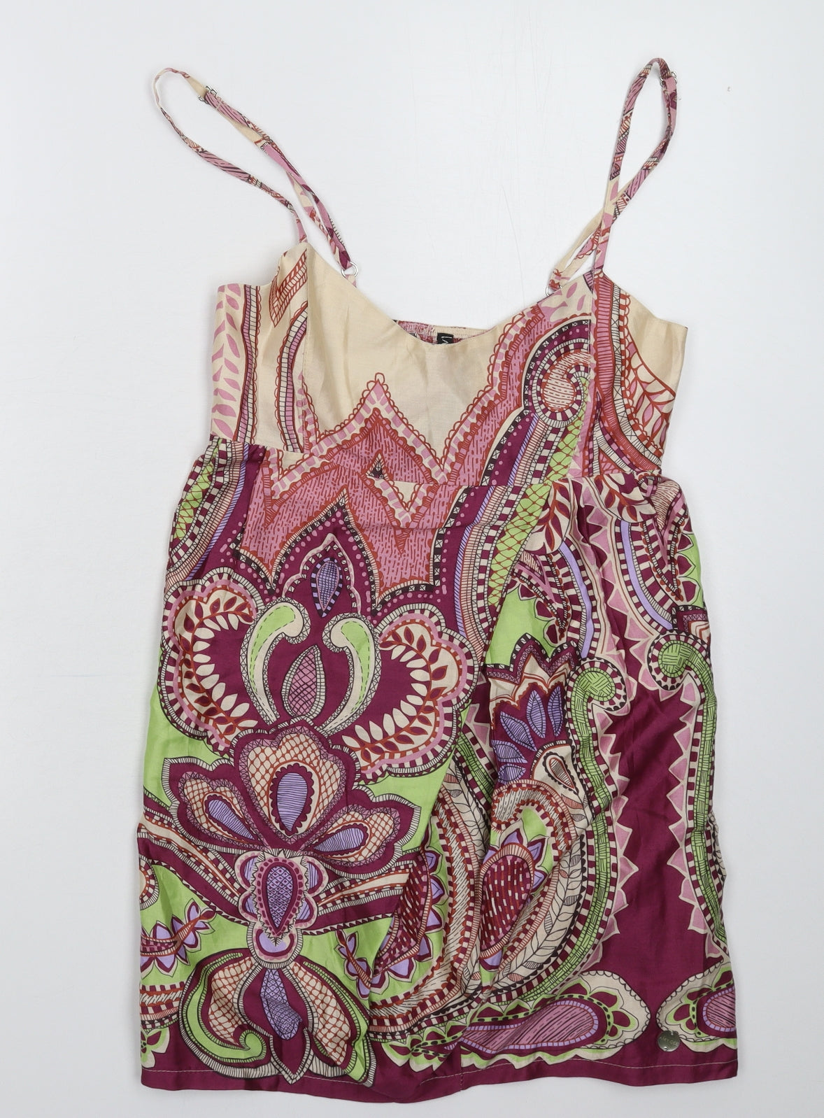 Amy Gee Womens Multicoloured   Tank Dress  Size 12