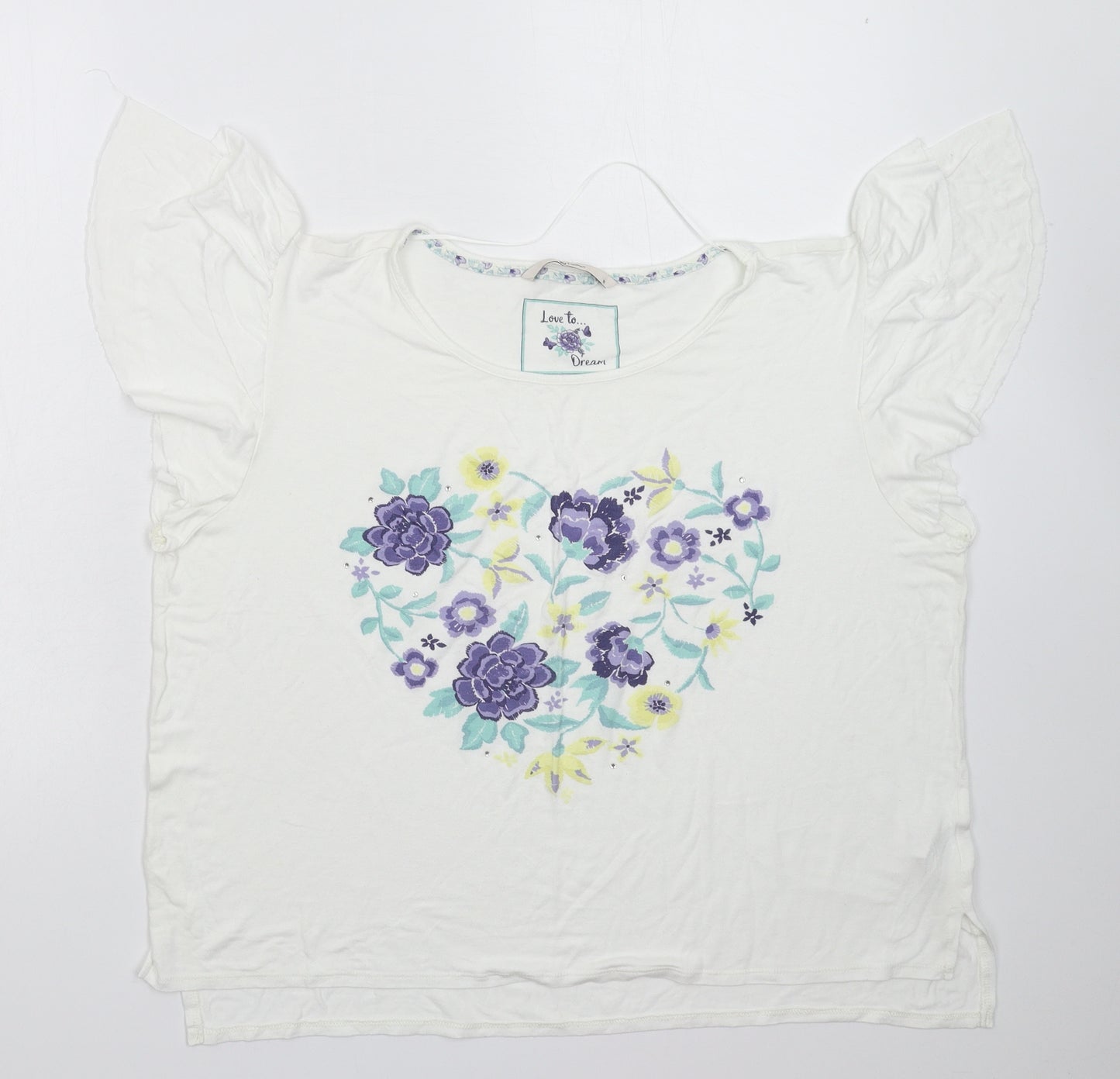 TU Womens White   Basic T-Shirt Size 18