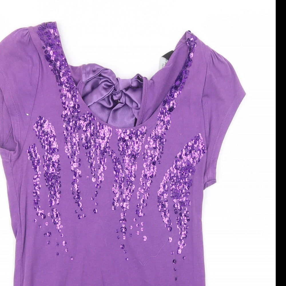 Dorothy Perkins Womens Purple   Basic T-Shirt Size 12