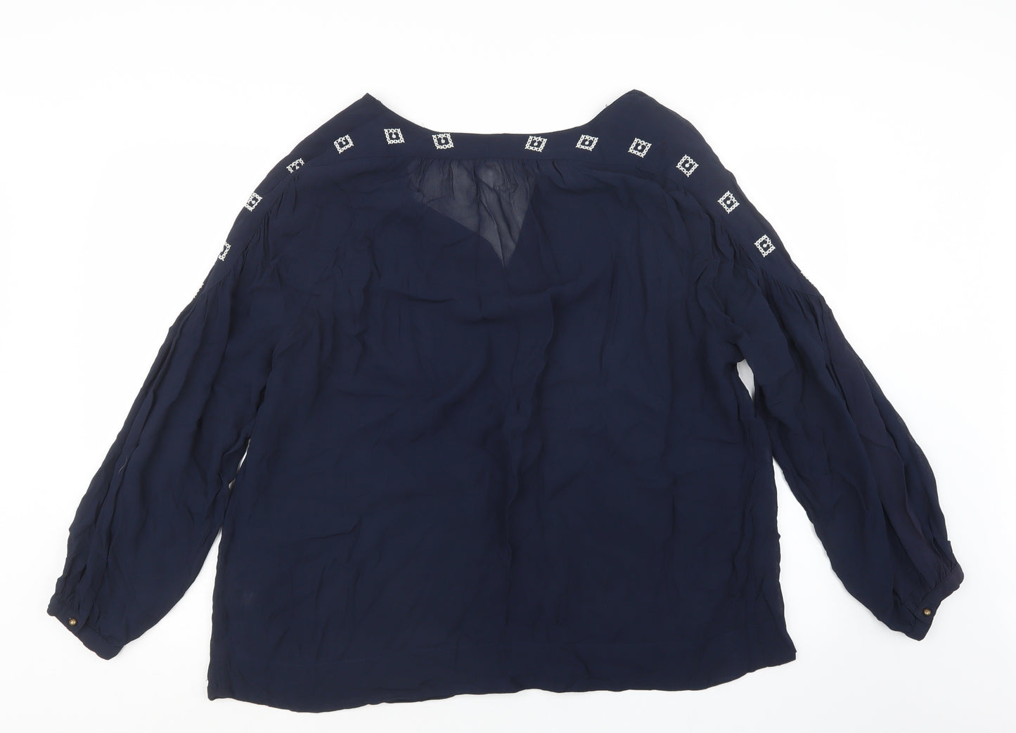 Monsoon Womens Blue   Basic Blouse Size 18