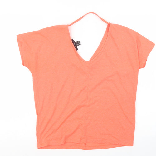 Atmosphere Womens Orange   Basic T-Shirt Size 8
