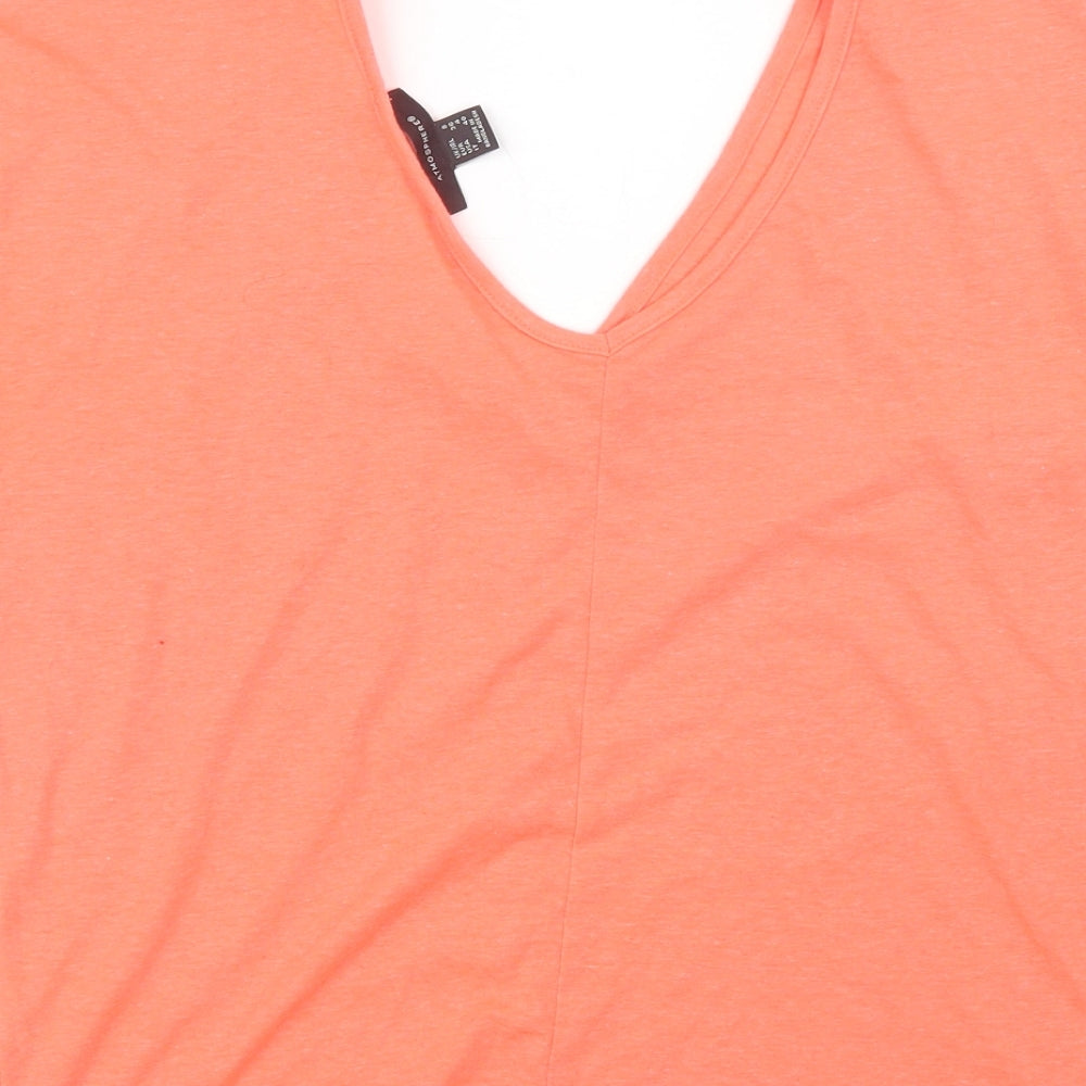 Atmosphere Womens Orange   Basic T-Shirt Size 8