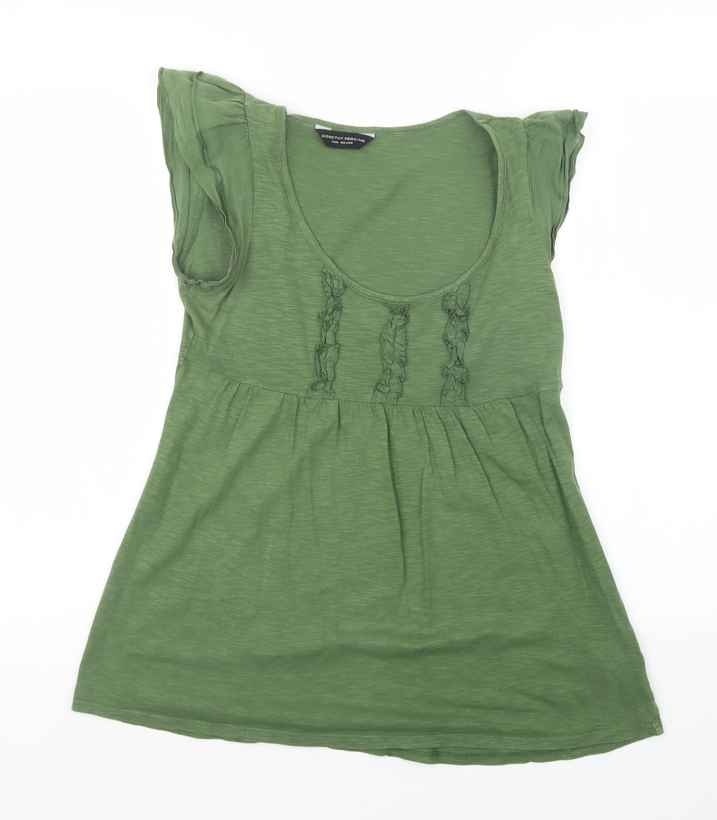 Dorothy Perkins Womens Green   Basic T-Shirt Size 12