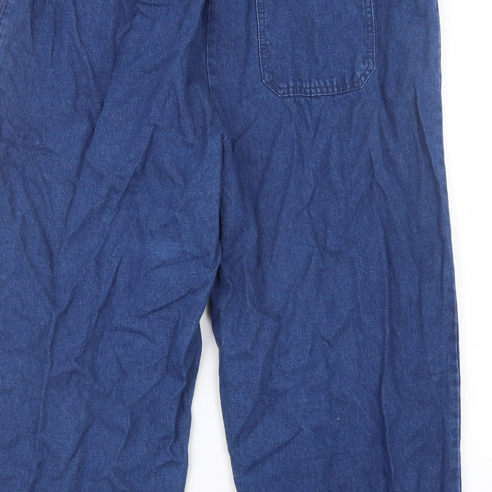 Seasalt Womens Blue  Denim Cropped Trousers Size 18 L20.5 in