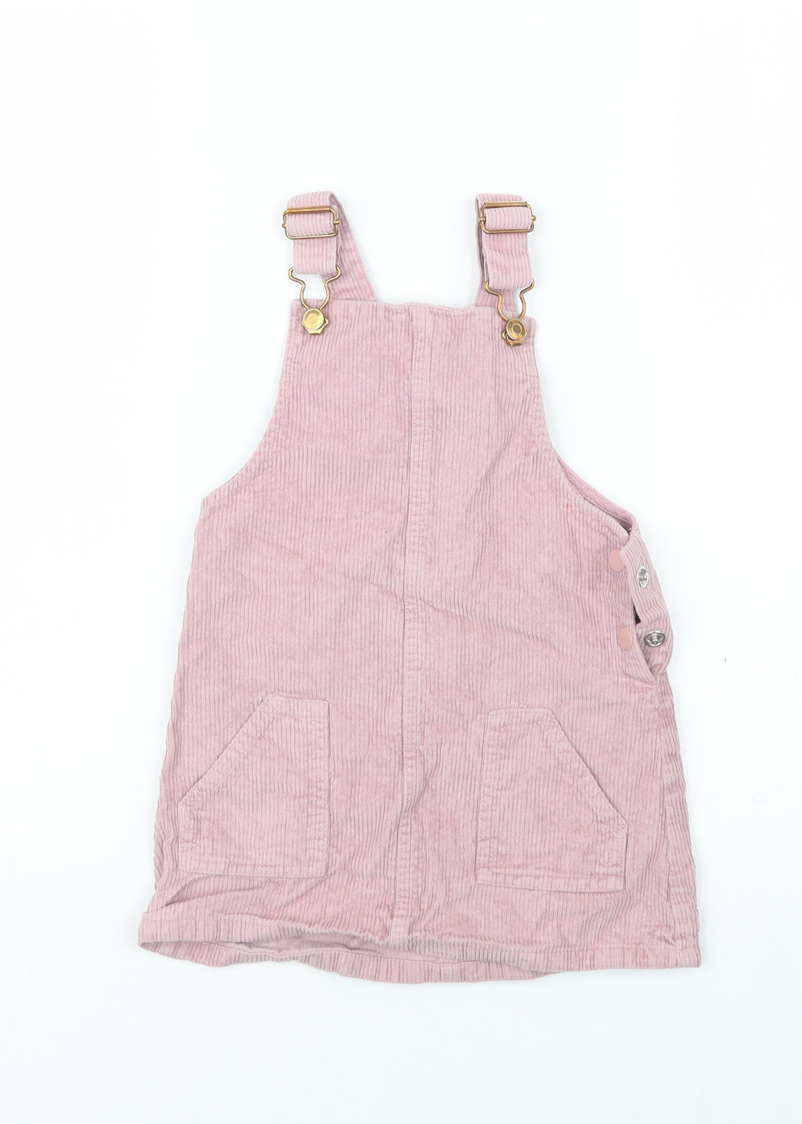 E-vie Girls Purple   Pinafore/Dungaree Dress  Size 4-5 Years
